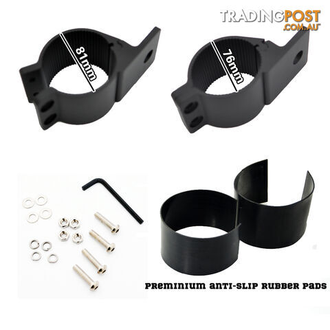 PAIR Bullbar Mounting Bracket Clamp 76-81mm For LED Light Bar HID Antenna ARB - photo 3 of 4