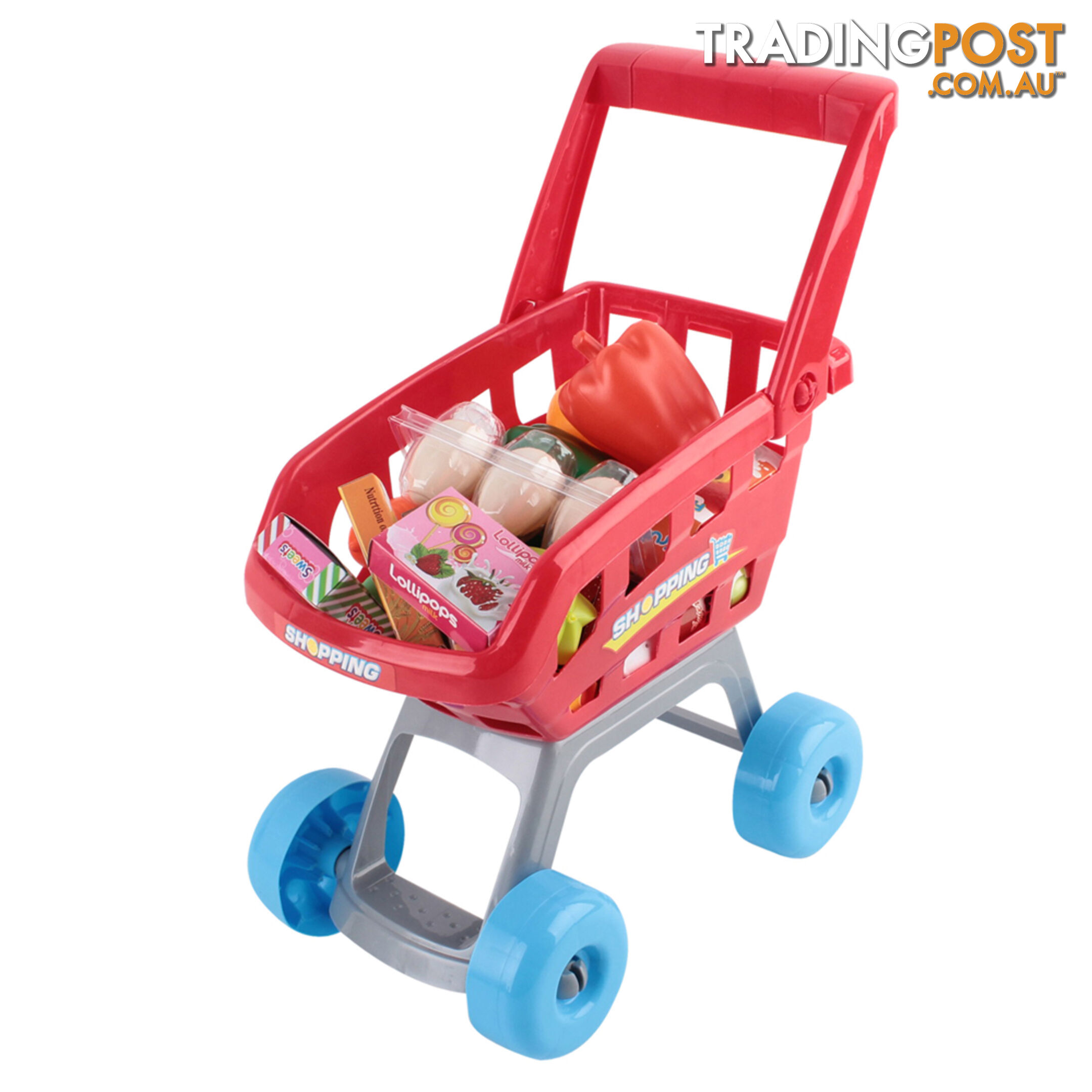 Supermarket Pretend Play Set Red White