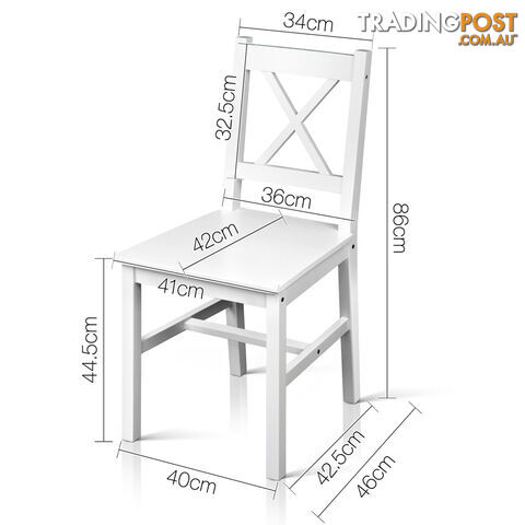5PC Solid Pine Dining Set - photo 3 of 7