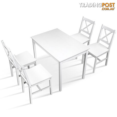 5PC Solid Pine Dining Set