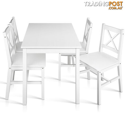5PC Solid Pine Dining Set - photo 5 of 7