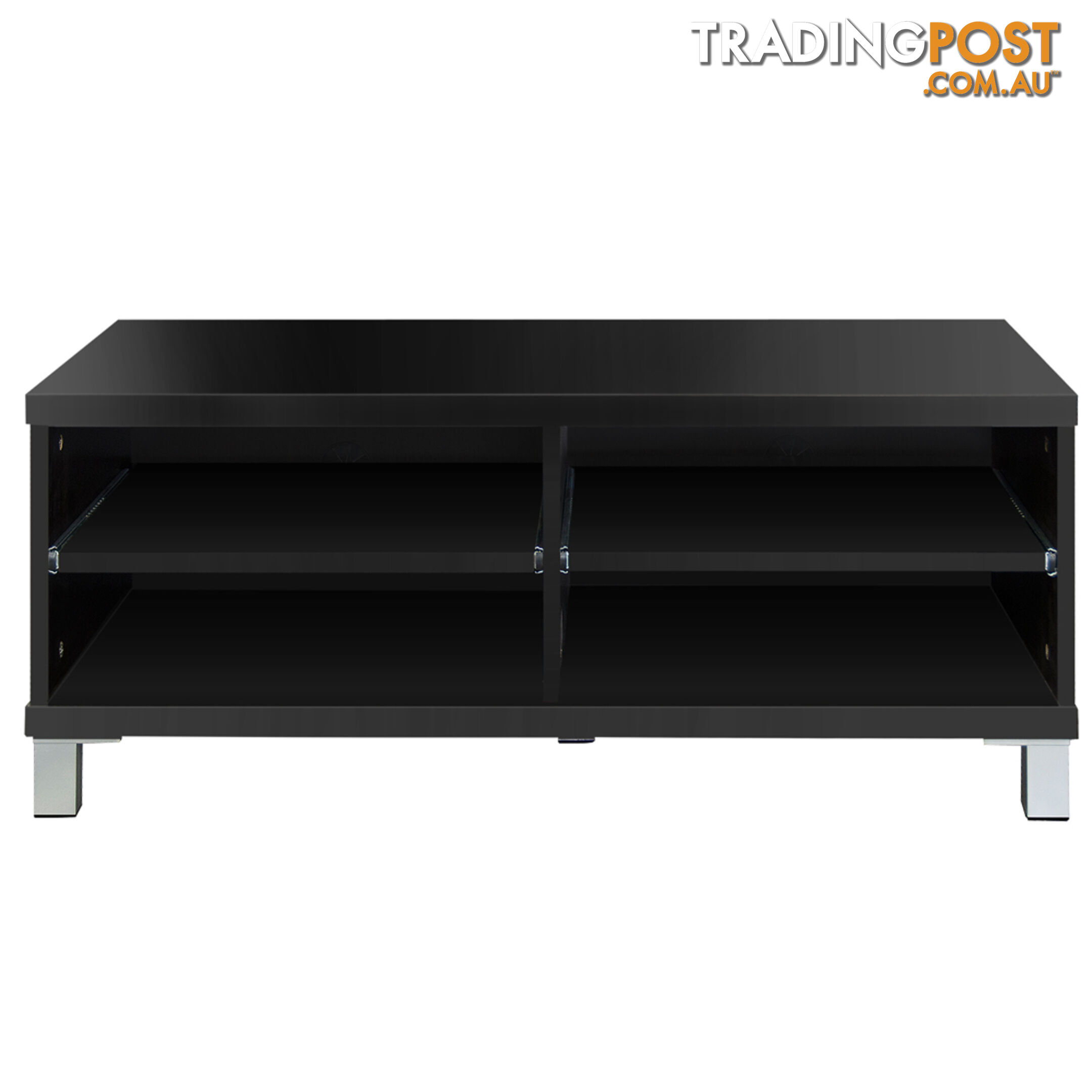 TV Stand Entertainment Unit Lowline Cabinet Drawer Black