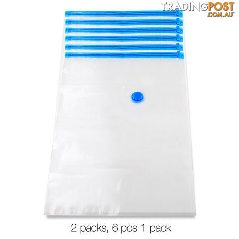 Set of 12 Vaccuum Storage Bags 50 x 70cm