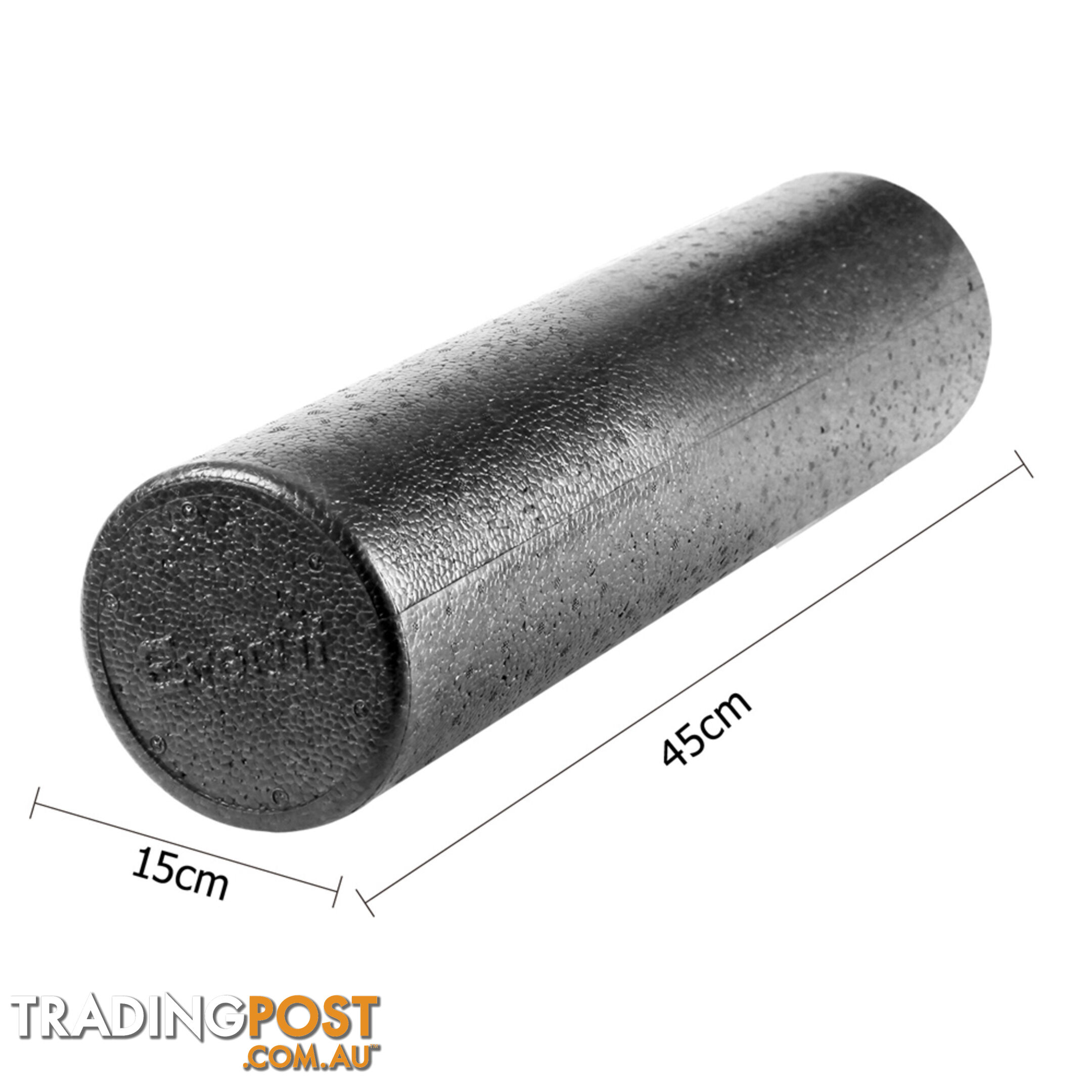 Yoga Gym Pilates EPP Stick Foam Roller Black 45 x 15cm