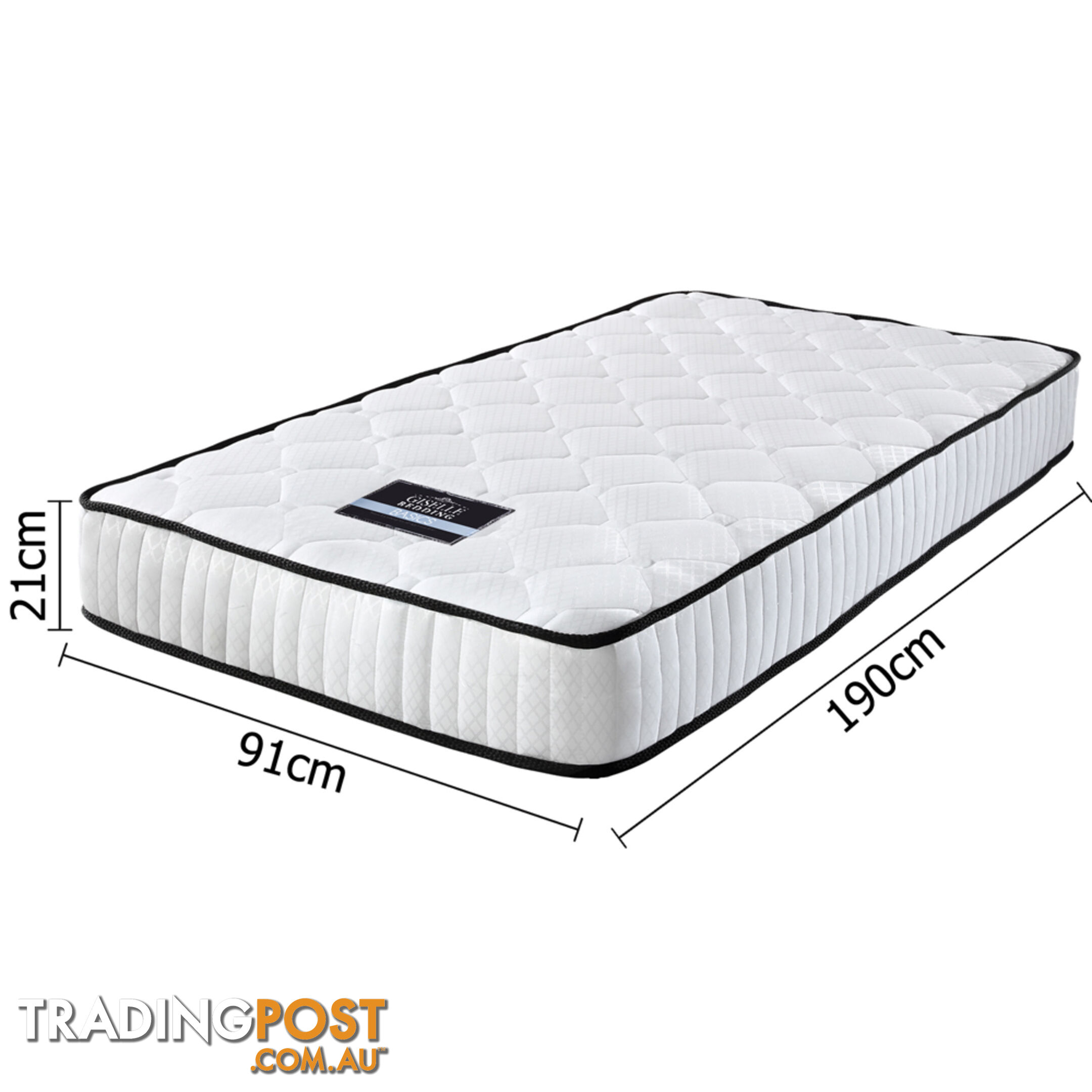 High Density Foam Pocket Spring Mattress 21cm Single