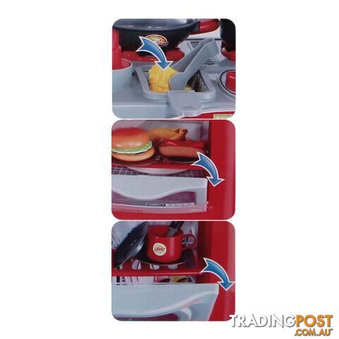 Kitchen Pretend Play Set Red - photo 5 of 7