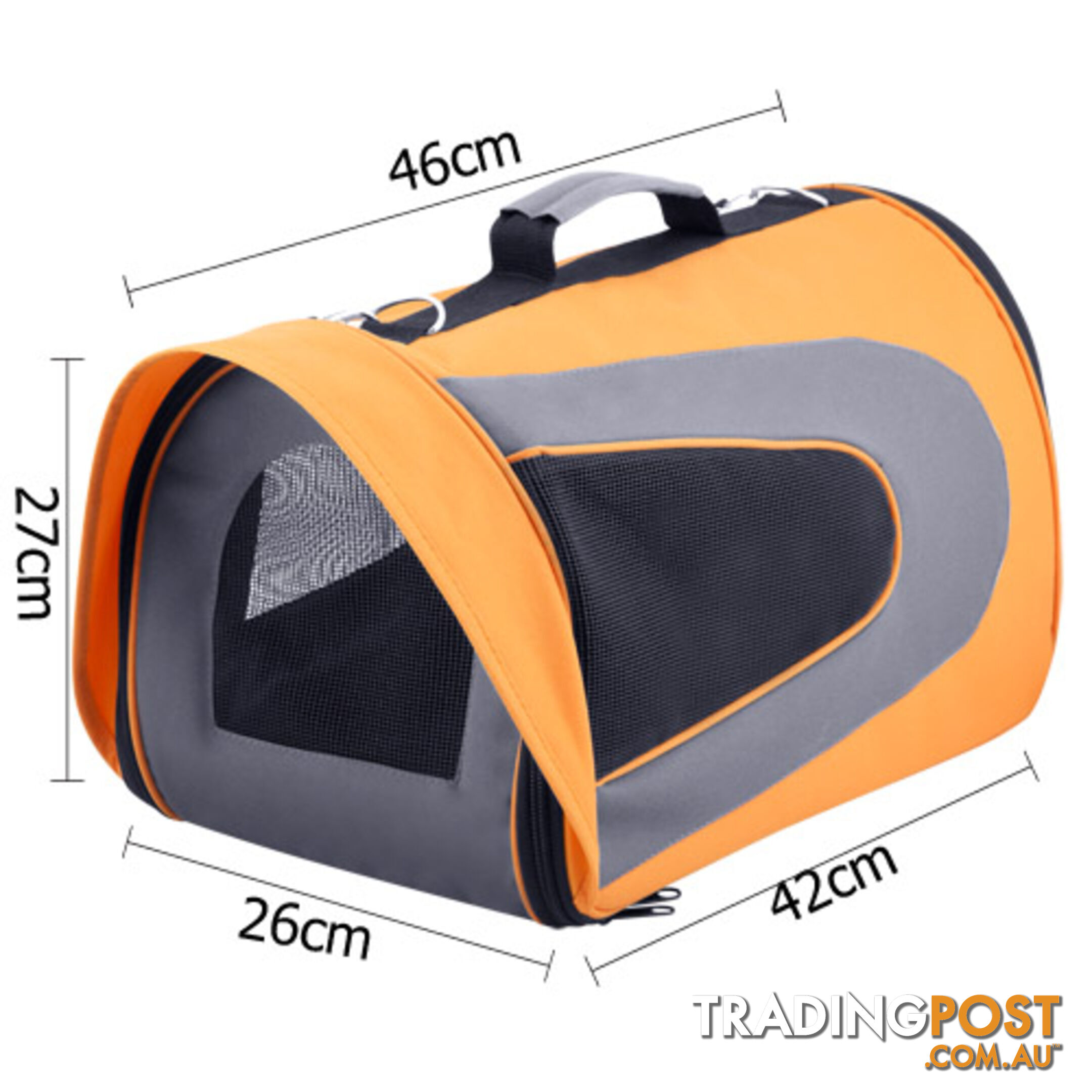 Pet Dog Cat Carrier Travel Bag Large Orange