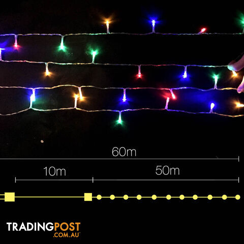 500 LED Christmas String Lights Multi Colour