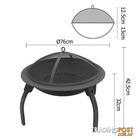 30 Inch Portable Fire Pit