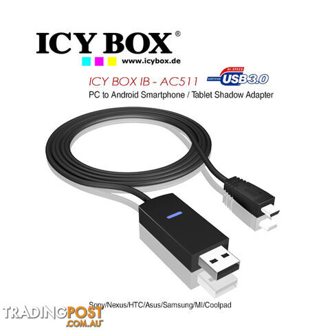 ICY BOX (IB - AC511) PC to Android Smartphone / Tablet Shadow Adapter