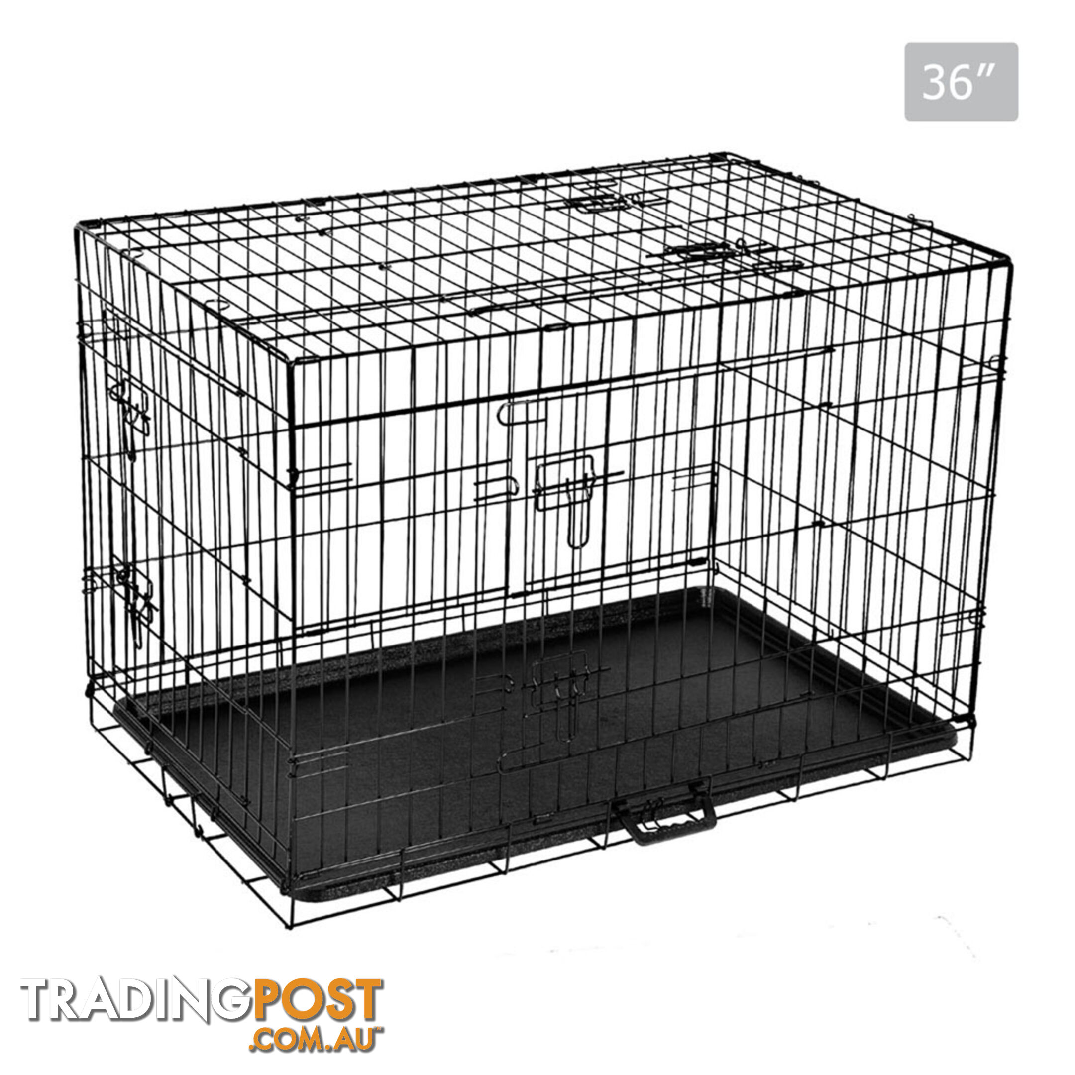 Metal Collapsible Dog Cage 36IN