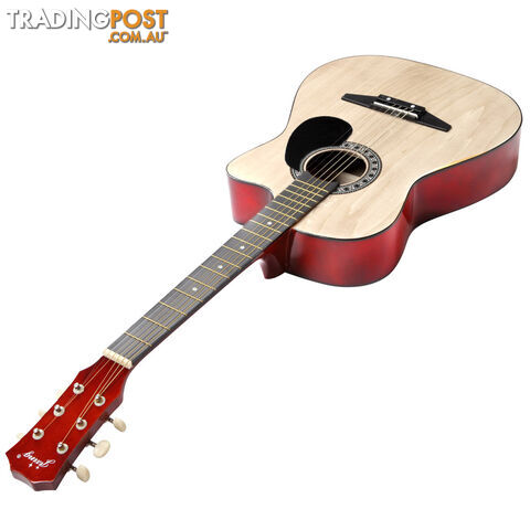 38 Inch Wooden Acoustic Guitar Natural