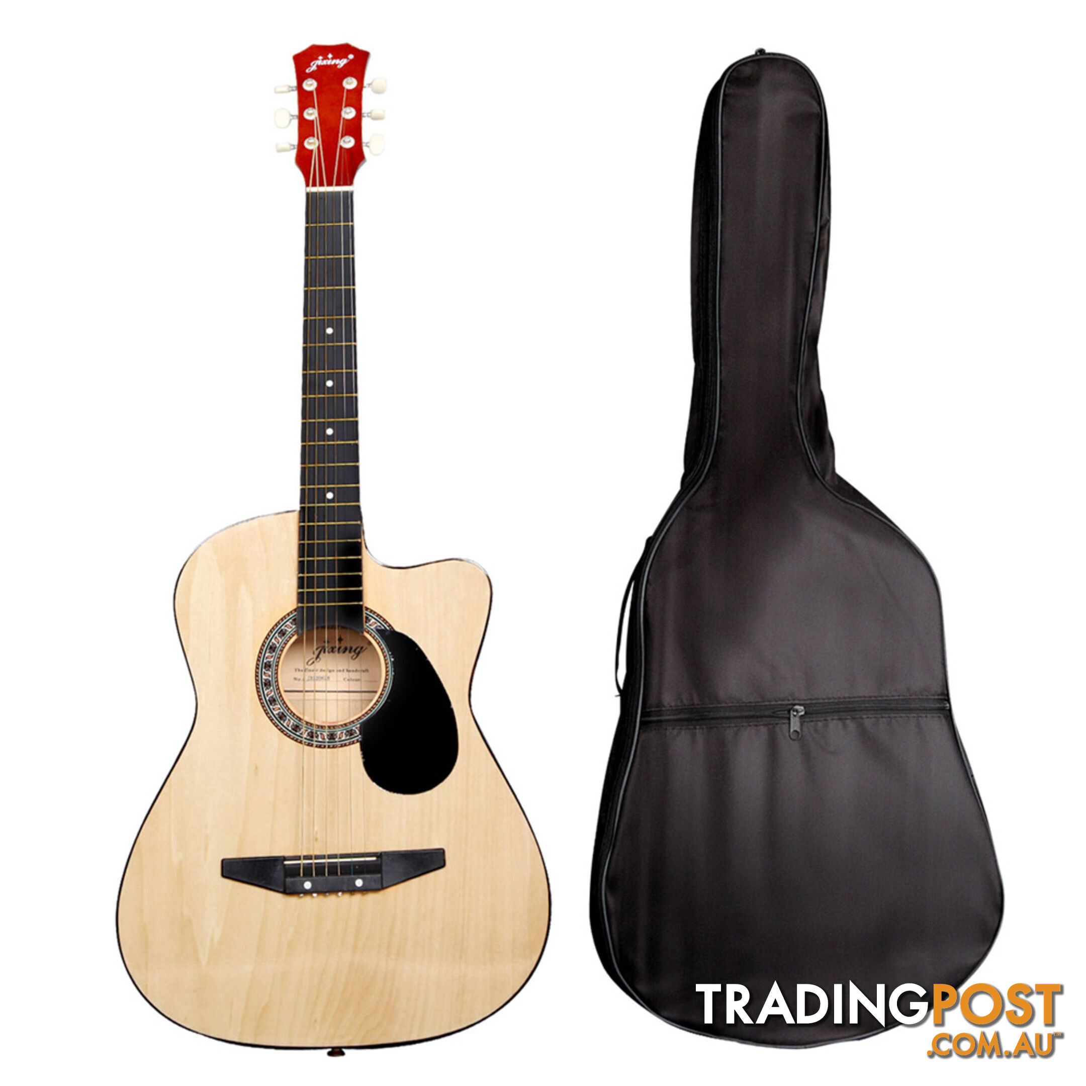 38 Inch Wooden Acoustic Guitar Natural