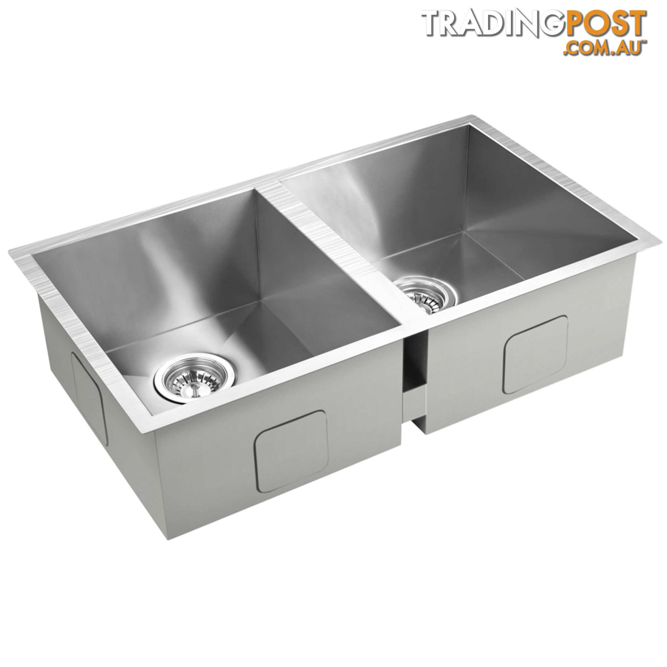 Stainless Steel Kitchen/Laundry Sink w/ Strainer Waste 770 x 450 mm