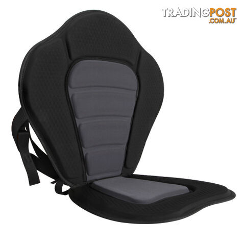 Adjustable Kayak Pedded Seat w/ Bag Grey Black