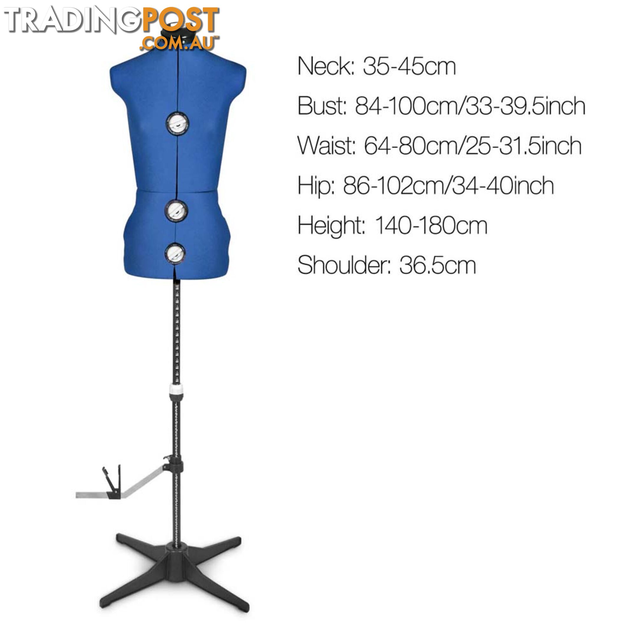 Adjustable Dressmaking Mannequin SZ8-14 - Blue