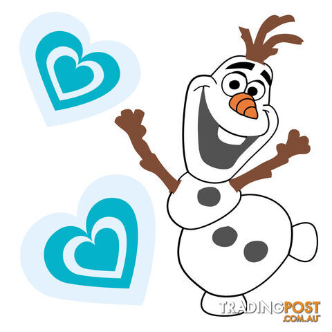 10 X Frozen Olaf Wall Stickers - Totally Movable over and over