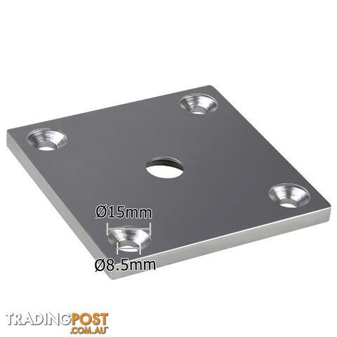 Frameless Glass Aluminium Mount Square