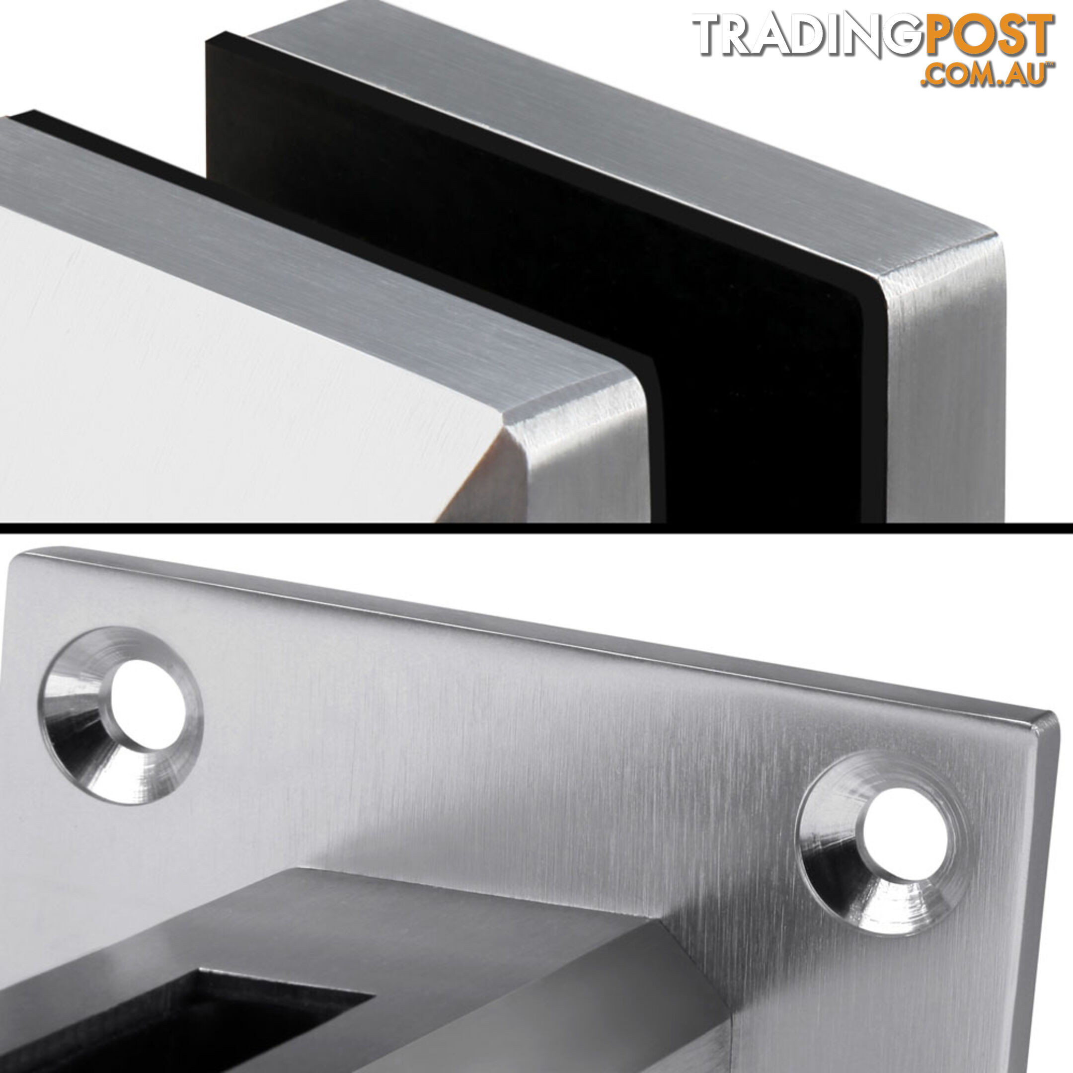 Frameless Glass Aluminium Mount Square