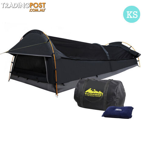 Deluxe King Single Swag Camping Swag Grey