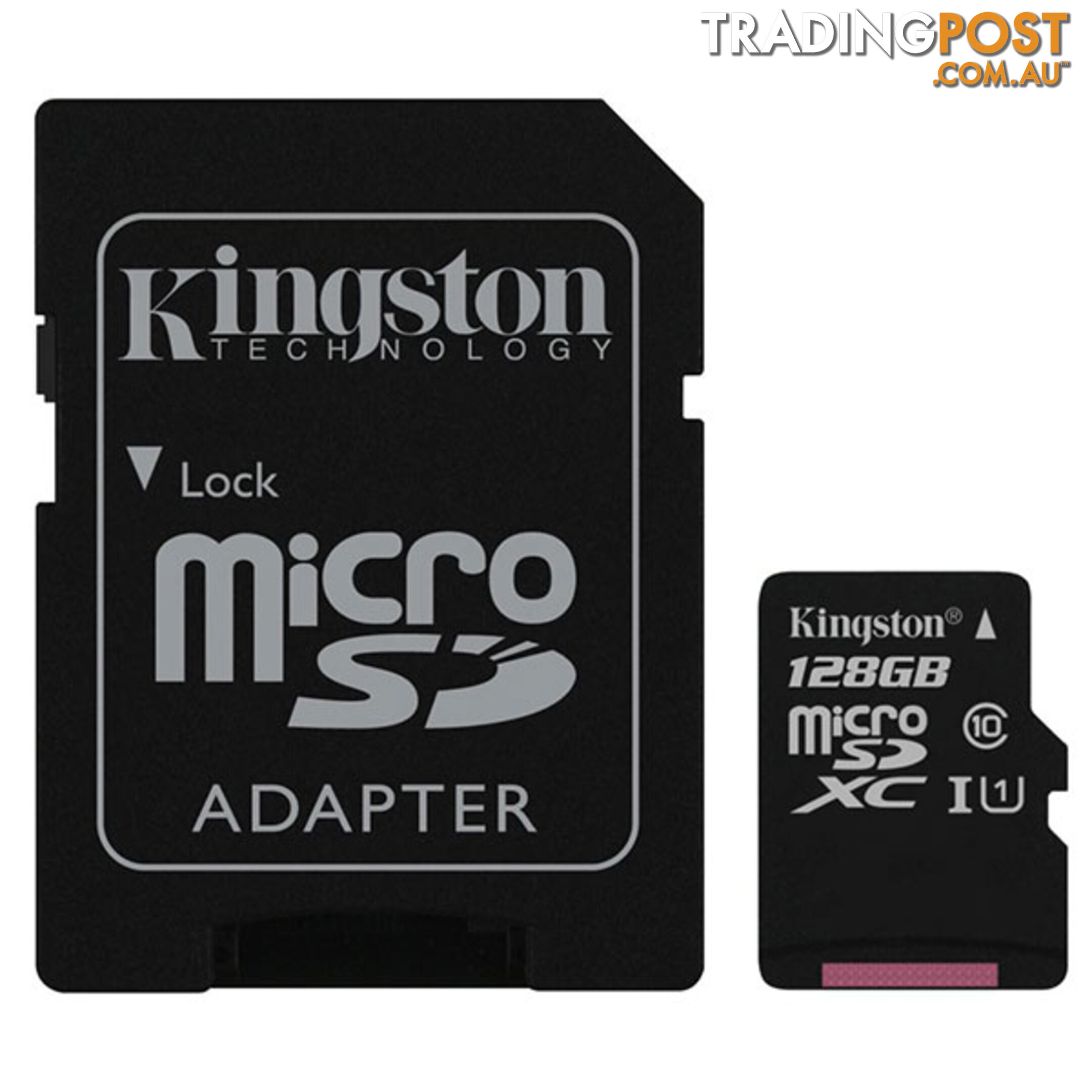 KINGSTON SDC10G2/128GBFR 128GB microSDXC Class 10 UHS-I upto 45MB/s with SD adaptor