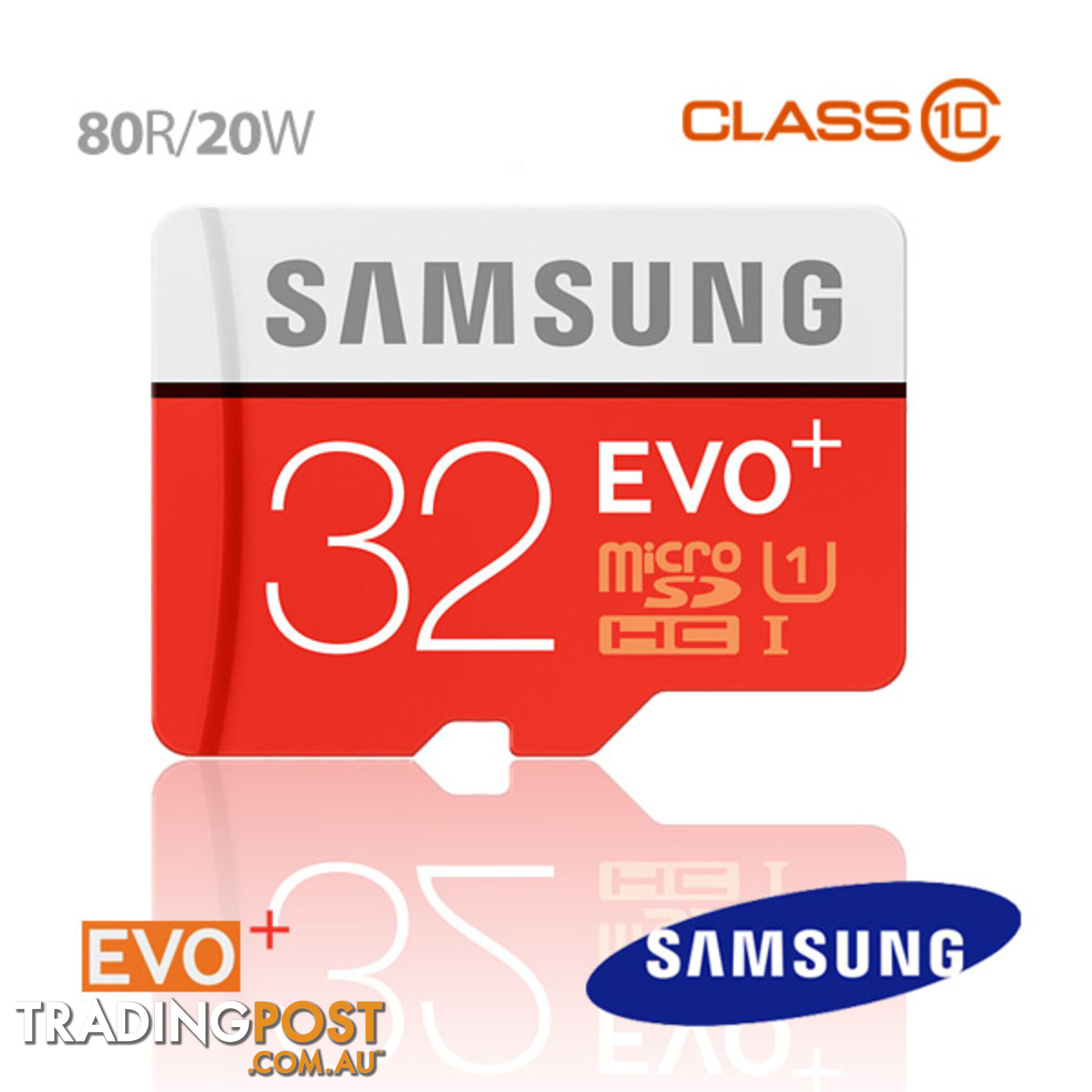 Samsung EVO PLUS 32GB Micro SD Memory Card 80R/20W MB-MC32D