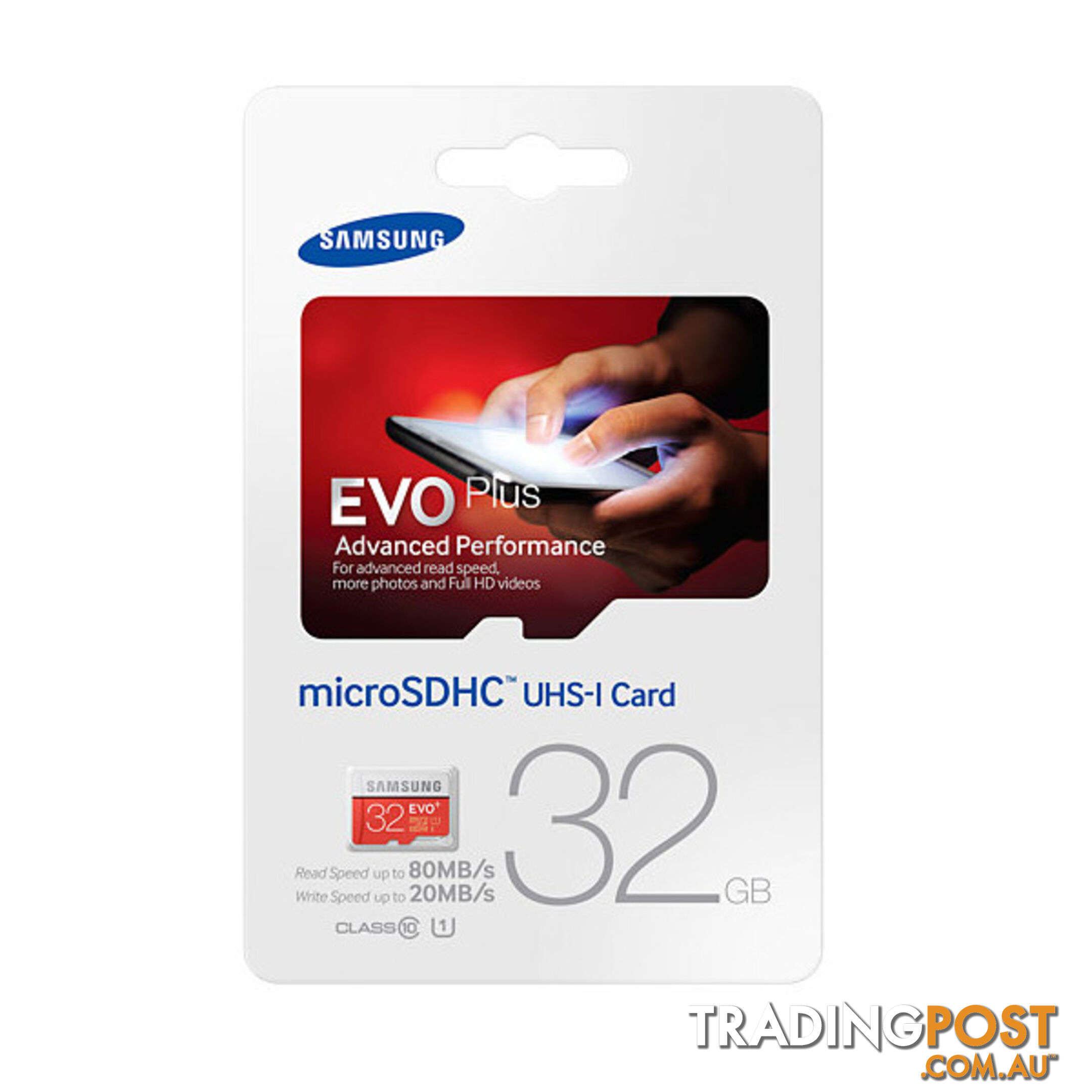 Samsung EVO PLUS 32GB Micro SD Memory Card 80R/20W MB-MC32D