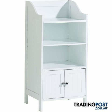 Grace 2 Door Deluxe Cupboard in WHITE