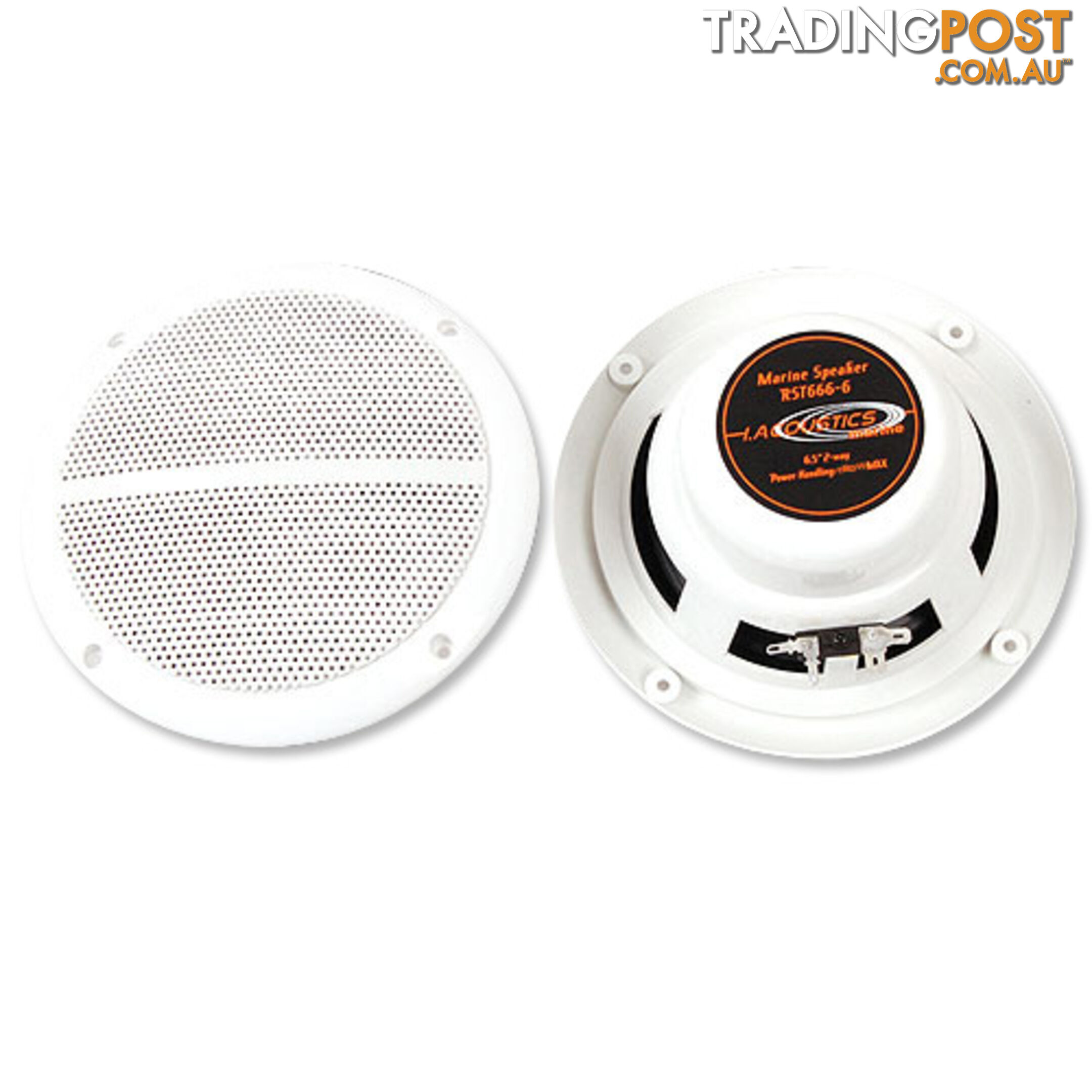 Set of 2 6.5 inch 2-Way Outdoor Boat Waterproof Marine Speaker