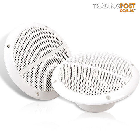 Set of 2 6.5 inch 2-Way Outdoor Boat Waterproof Marine Speaker