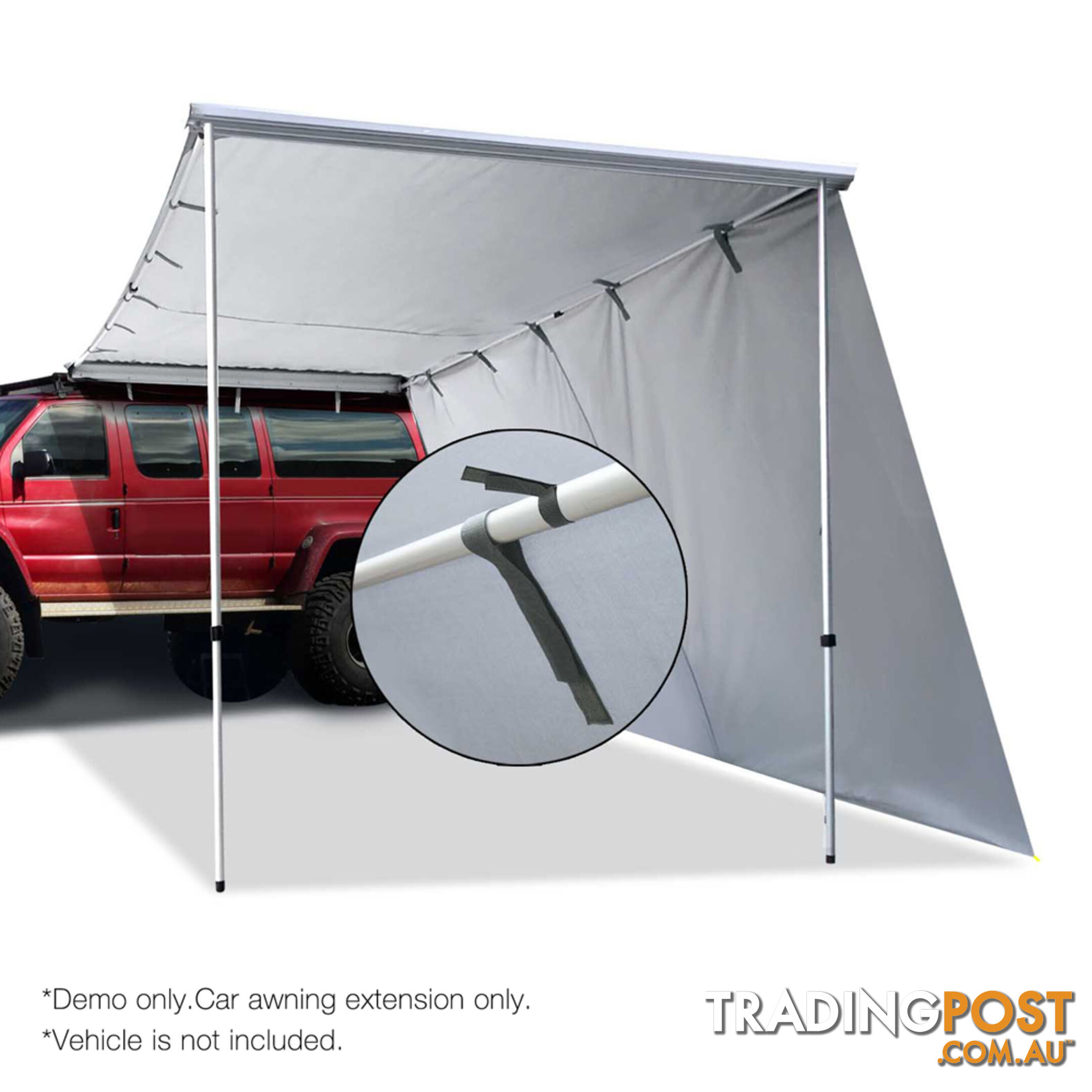 2X3M Car Awning Extension  - Grey