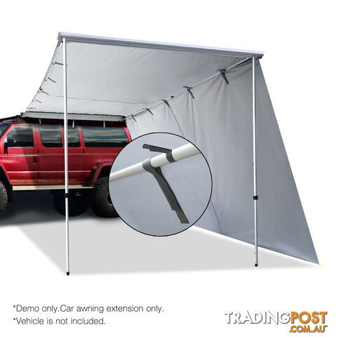 2X3M Car Awning Extension  - Grey