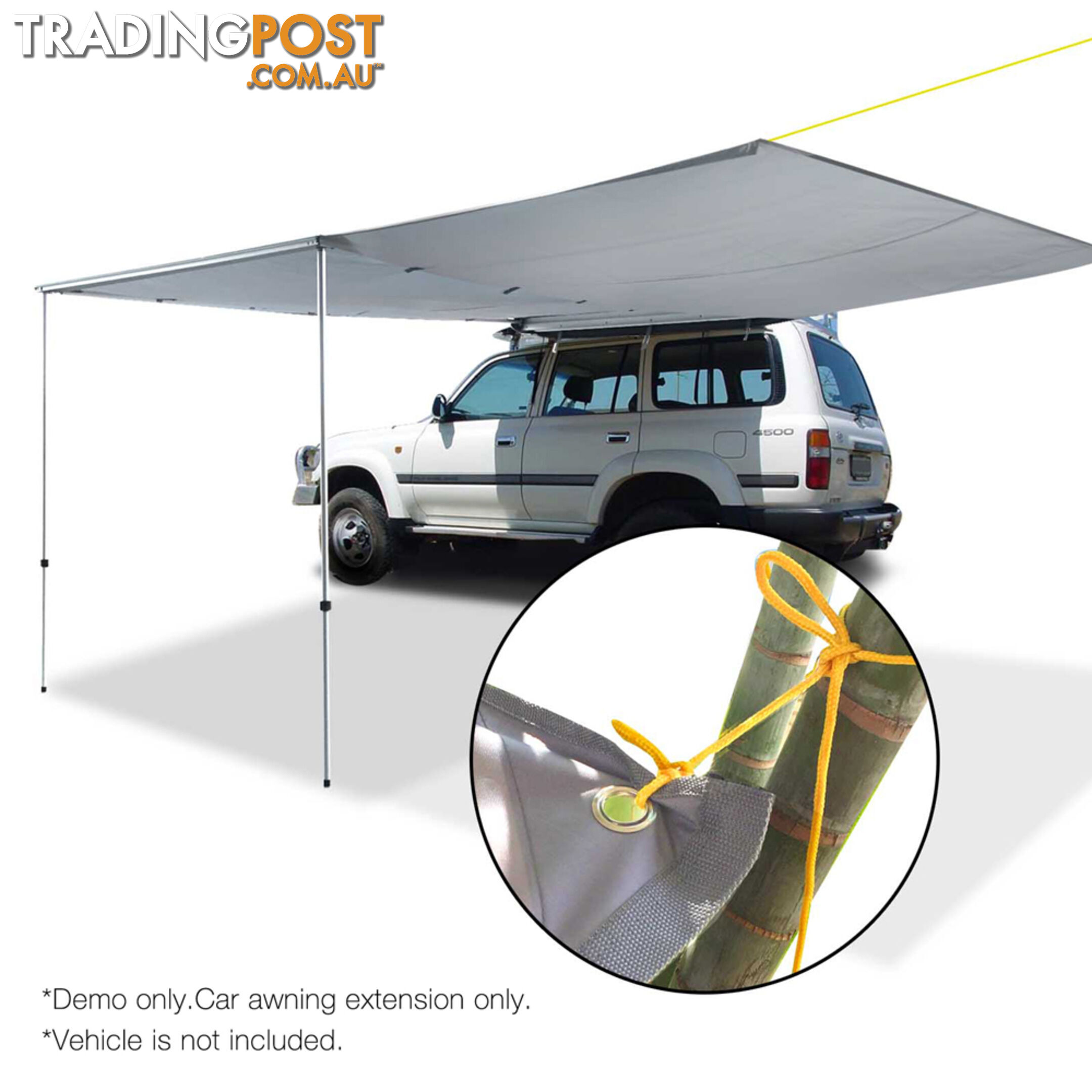 2X3M Car Awning Extension  - Grey