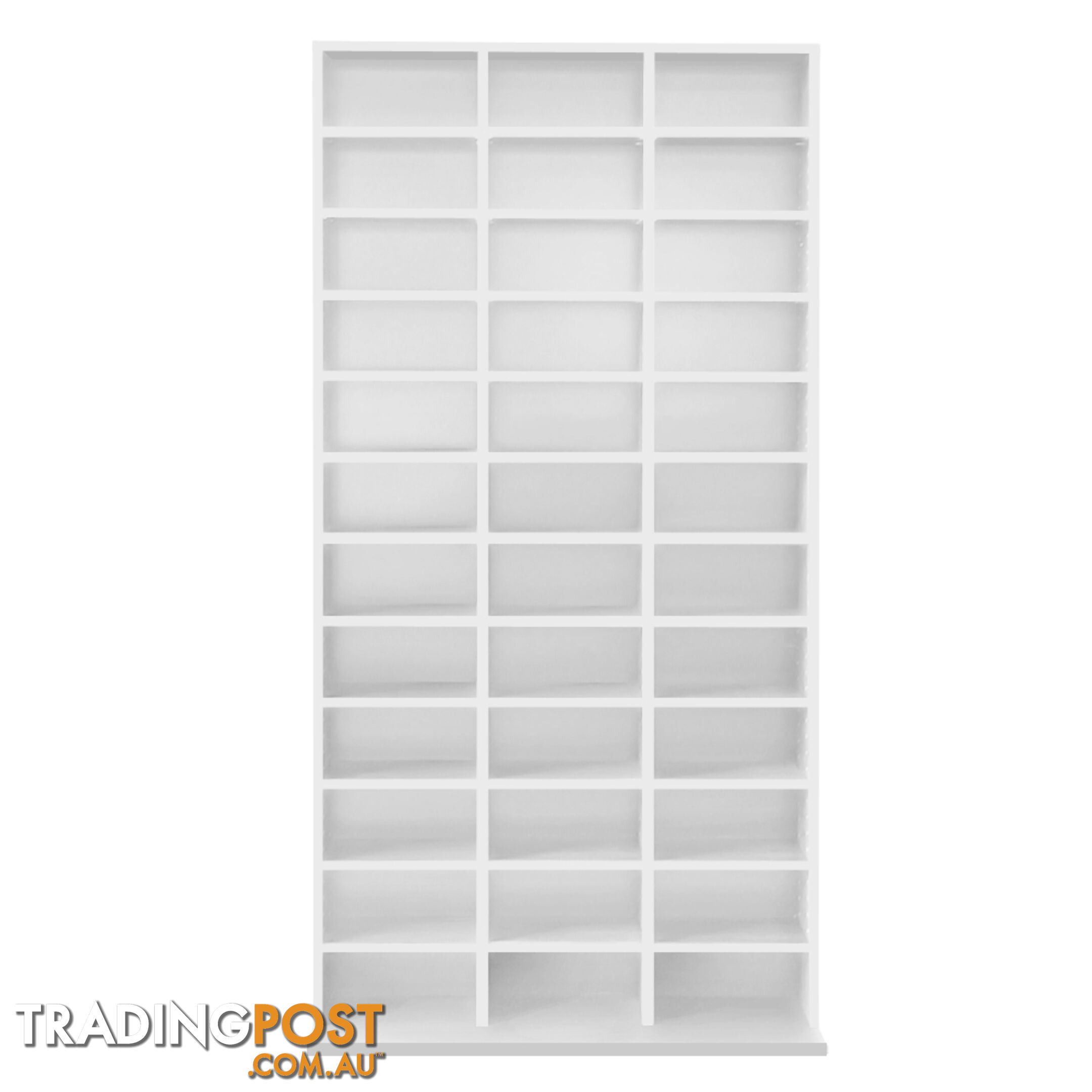 Adjustable CD DVD Book Storage Shelf White