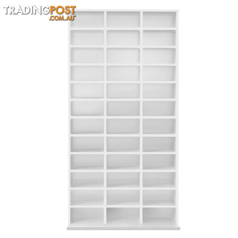 Adjustable CD DVD Book Storage Shelf White