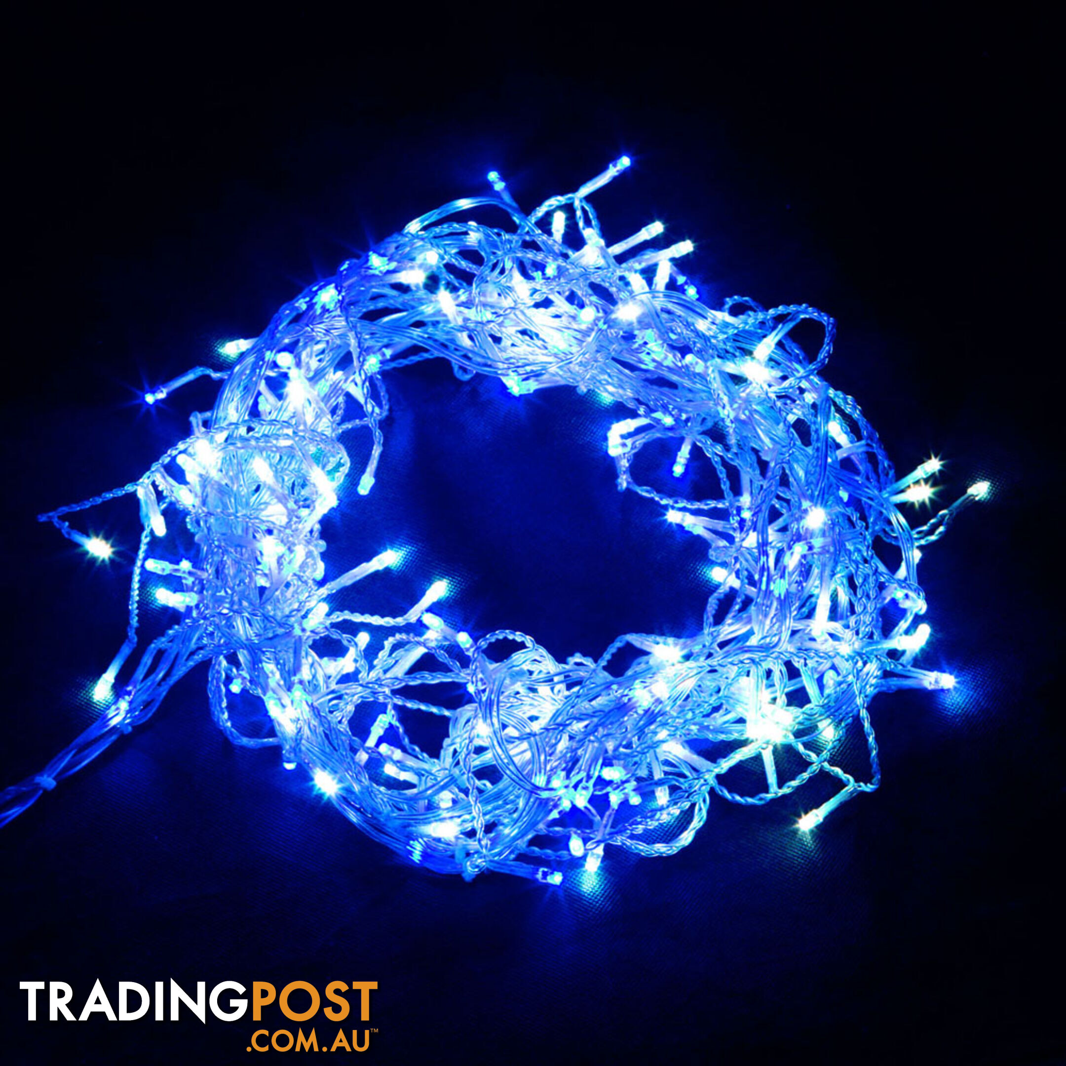 800 LED Christmas Icicle Light w/ 8 Function Controller Blue White