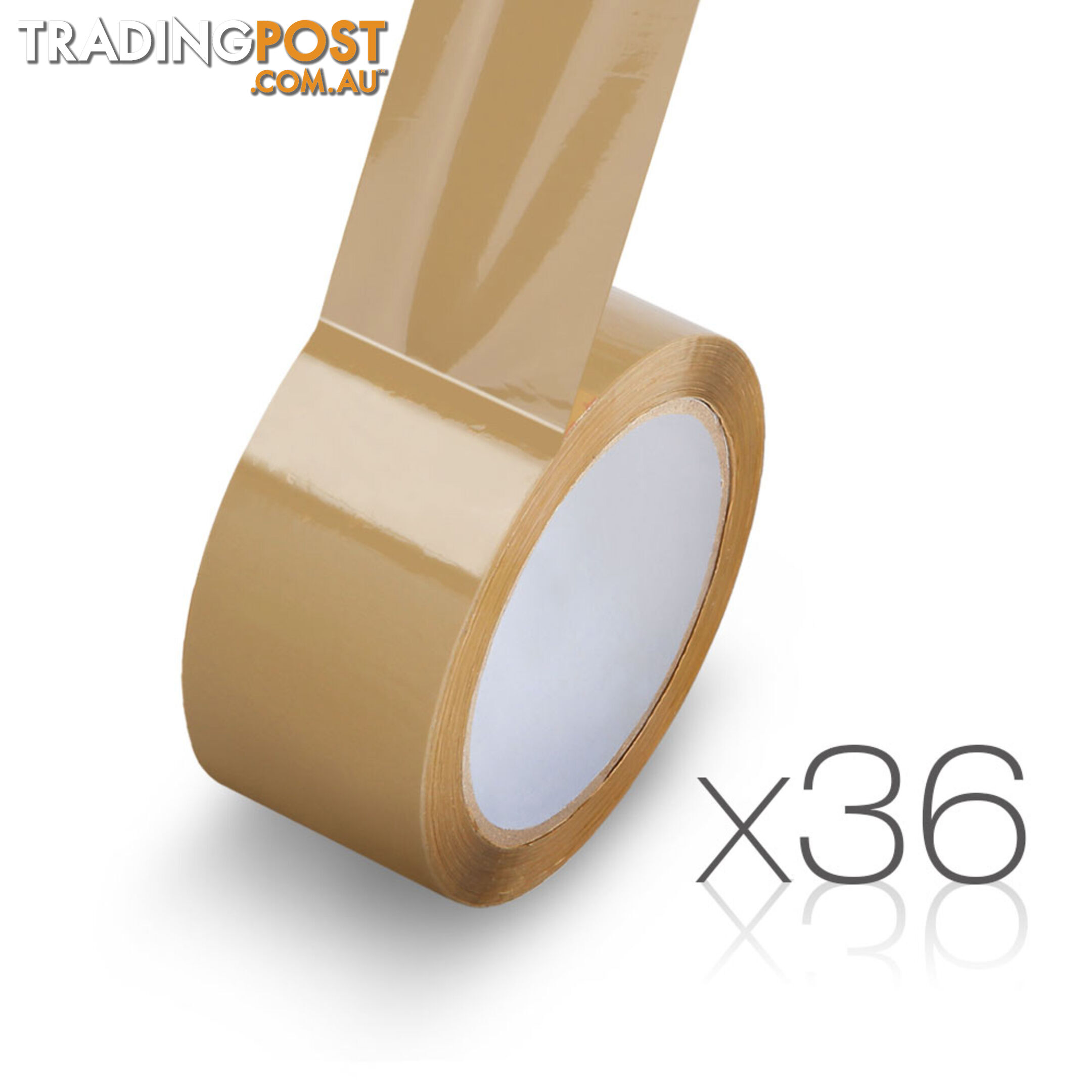 36 Rolls Packing Tape - 48mm x 75m - Brown