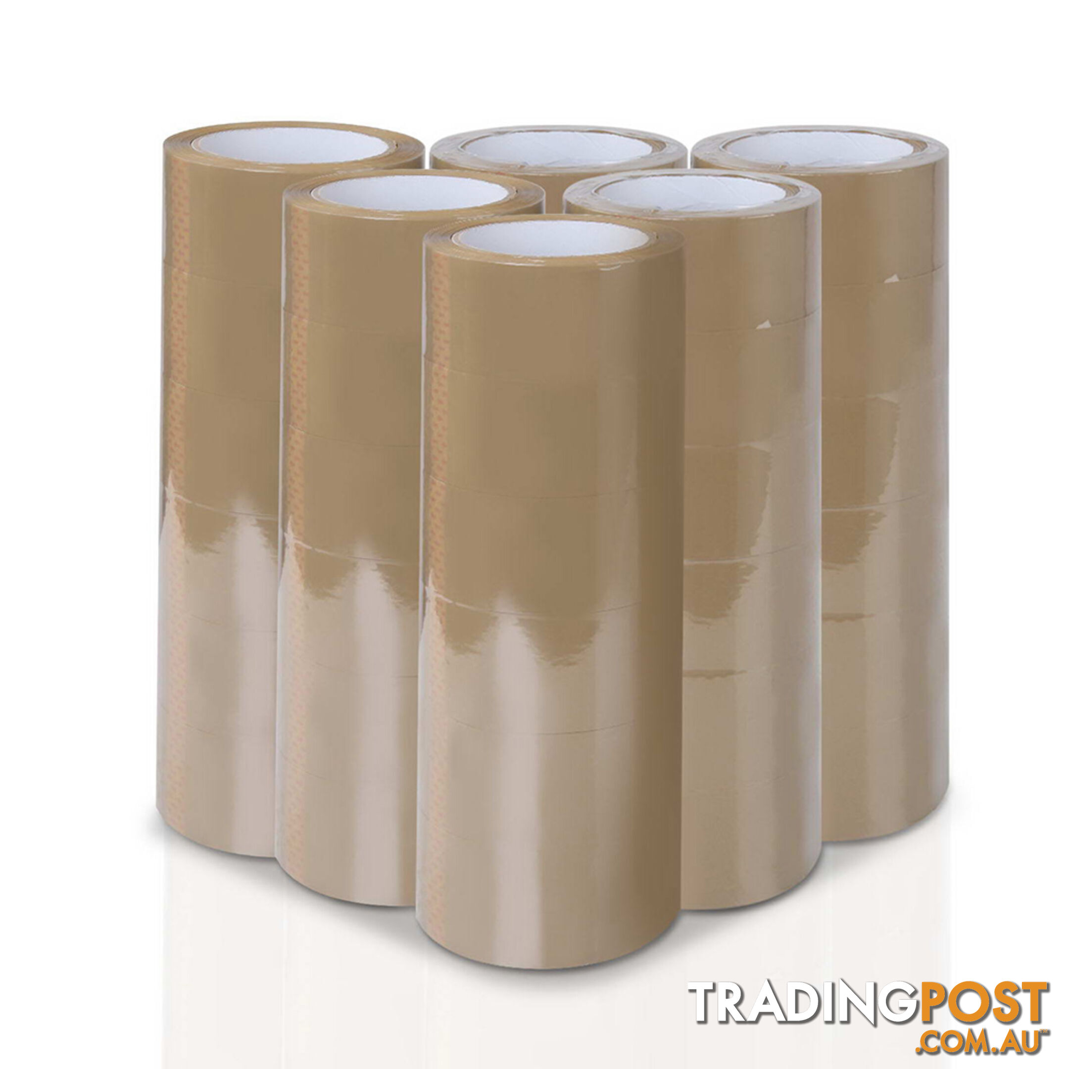 36 Rolls Packing Tape - 48mm x 75m - Brown