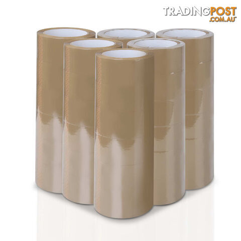 36 Rolls Packing Tape - 48mm x 75m - Brown