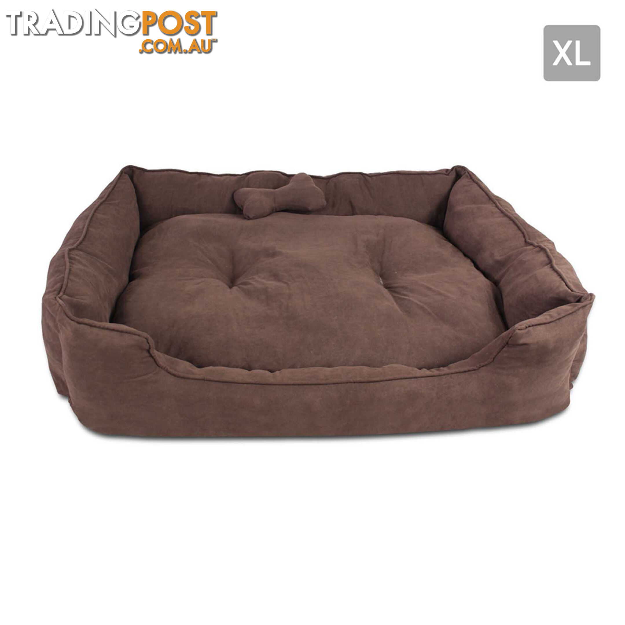 Faux Suede Washable Dog Bed - Extra Large