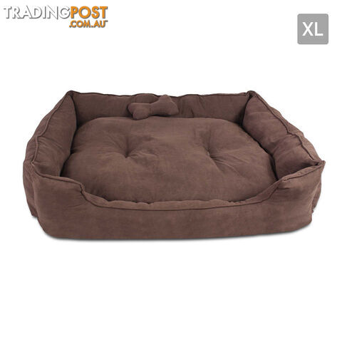Faux Suede Washable Dog Bed - Extra Large