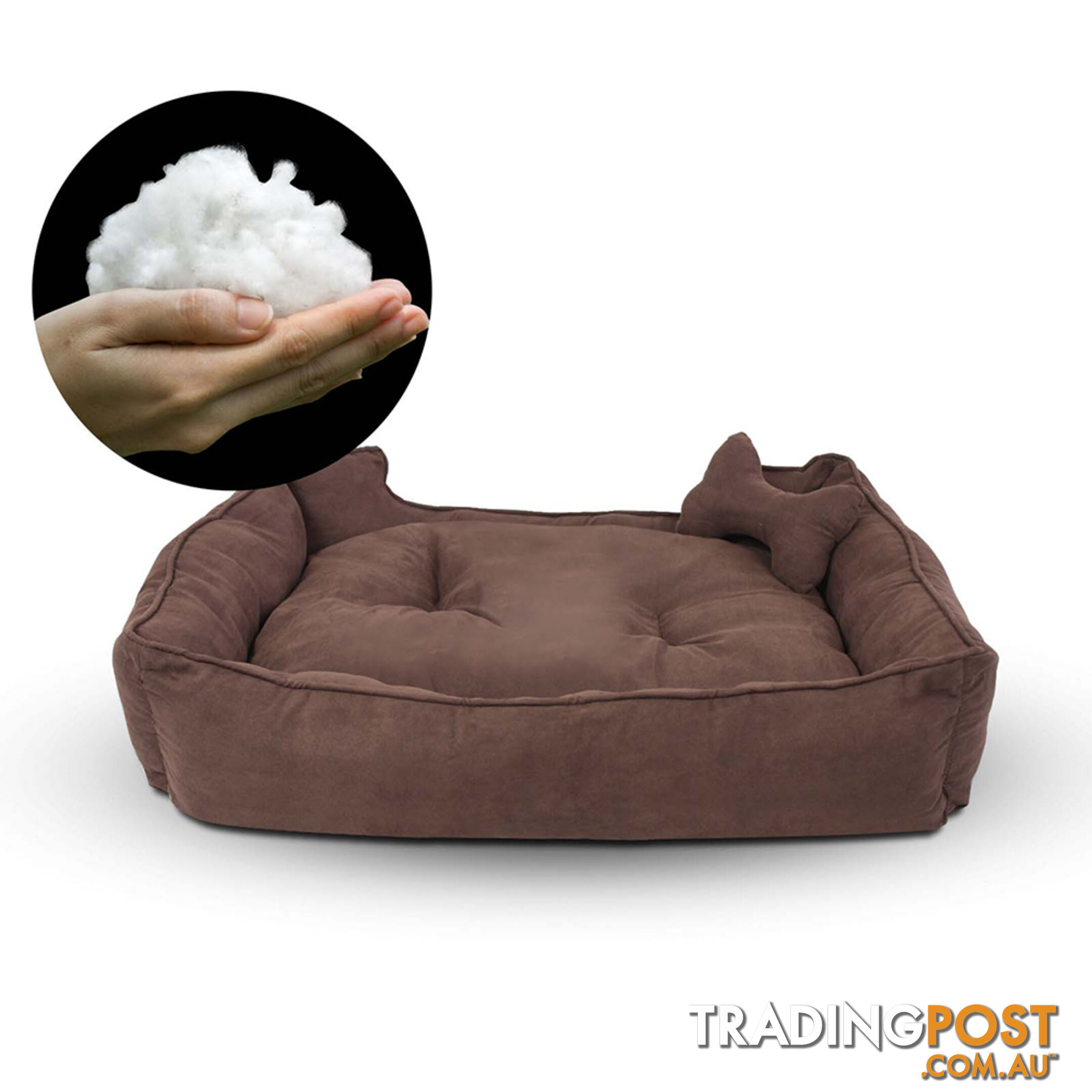 Faux Suede Washable Dog Bed - Extra Large