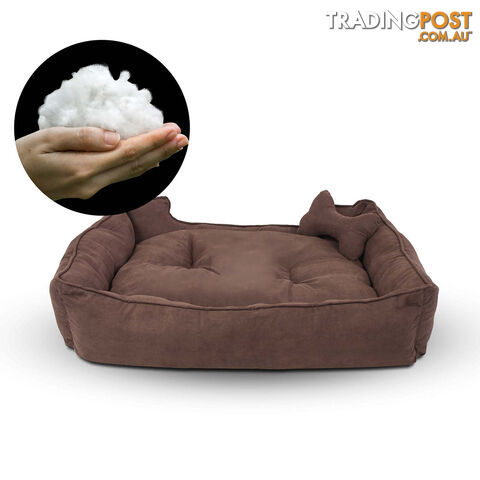 Faux Suede Washable Dog Bed - Extra Large