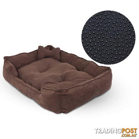 Faux Suede Washable Dog Bed - Extra Large