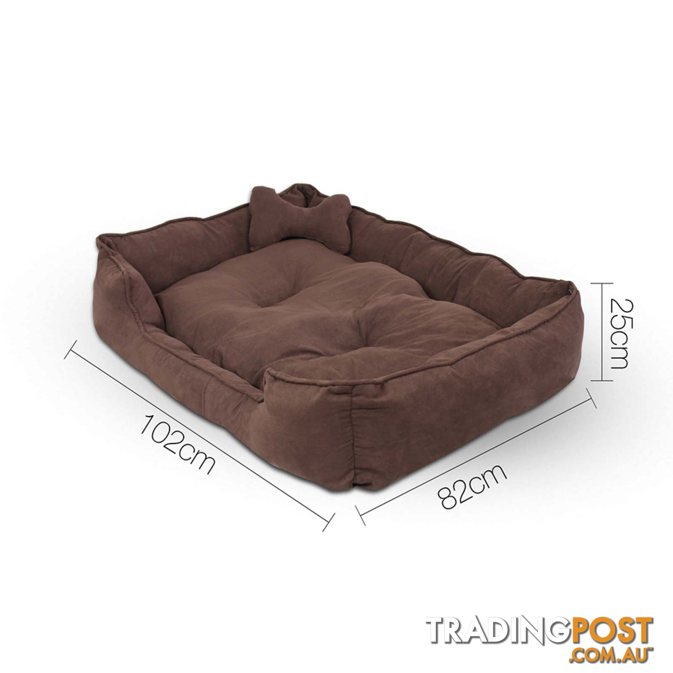 Faux Suede Washable Dog Bed - Extra Large