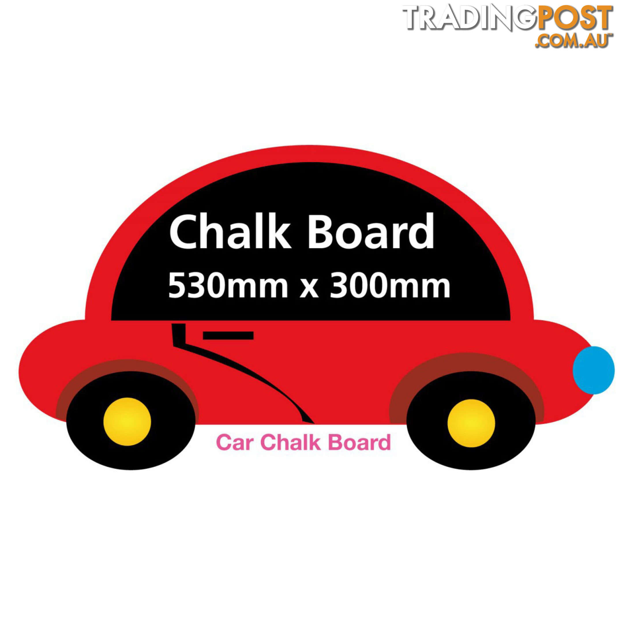 Boys Car Chalkboard - Totally Movable and Reusable