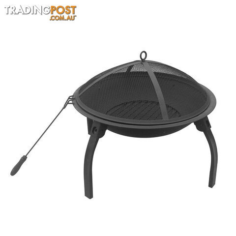 Portable Foldable Outdoor Fire Pit Fireplace w/ Carry Bag