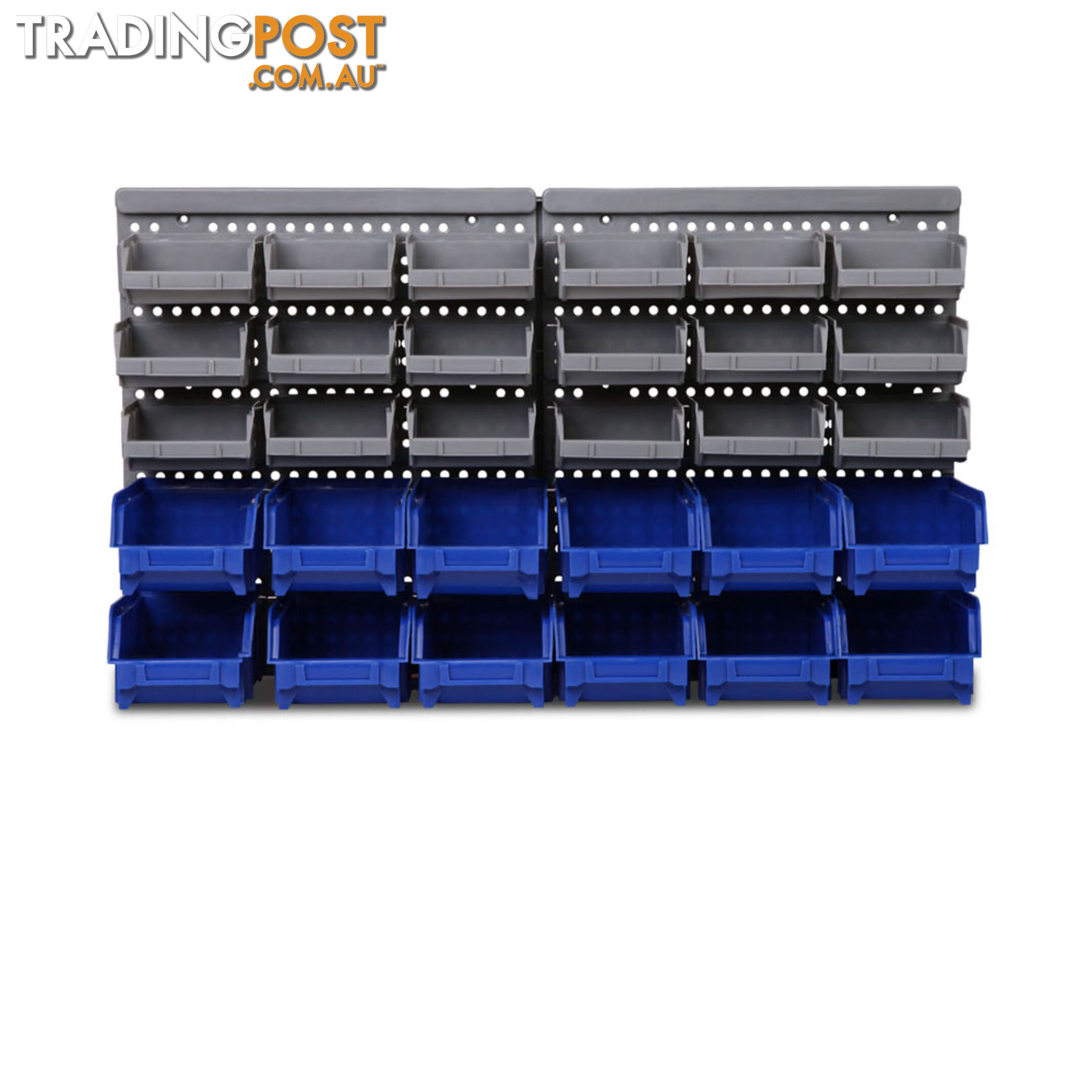 30 Bin Wall Mounted Storage Rack