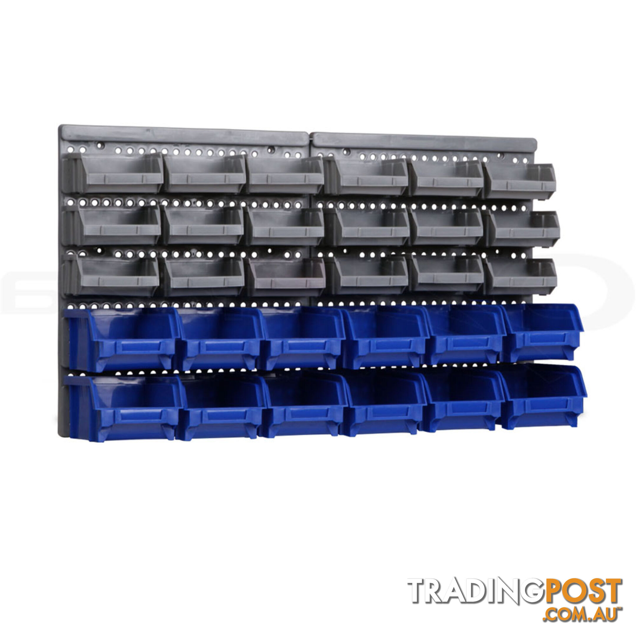 30 Bin Wall Mounted Storage Rack