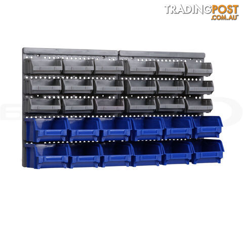 30 Bin Wall Mounted Storage Rack